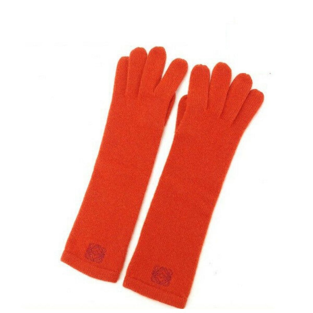Loewe gloves Monogram Mini Agenda Orange Woman Authentic Used Y4591